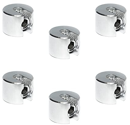 Stoppklemme aus Edelstahl V4A - Seilklemme Drahtklemme Drahtseil Klemme Drahtseilklemme (3mm, 6 Stück)