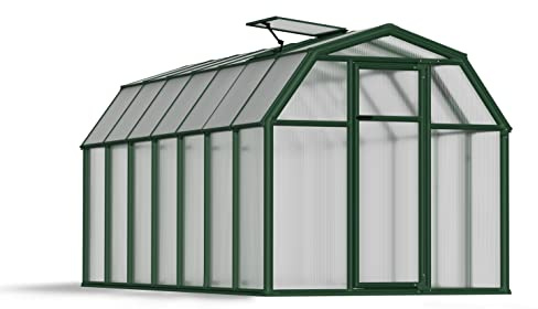 Canopia by Palram Eco Grow Garden Greenhouse 9.1 m² (Green) Aluminium Frame, Polycarbonate Panels, UV Resistant
