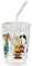 WINIAER Snoopy - Taza de plástico con tapa reutilizable
