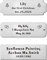 3 W x 1 H, Personalized, Custom Laser Engraved, Brushed Stainless Steel Plate Picture Frame Name Label Art Tag for Frames, with Adhesive Backing or Screws