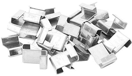 Lot de 25 clips en acier inoxydable pour vitrage de serre