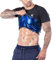 Kewlioo Herren-Sauna-Anzug-Shirt, wärmeisolierend, Schweiß-Kompressionsweste, Shapewear Top, Fitnessstudio, Training, vielseitige Shaper-Jacke, Schwarz, 4X-Large