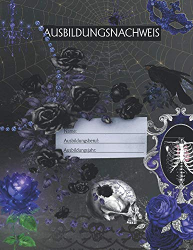 Ausbildungsnachweis: Berichtsheft Ausbildung / Ausbildungsnachweisheft täglich/wöchentlich / ausreichend für 1 Lehrjahr / 1Woche je Seite/ Montag bis Sonntag / Motiv Schwarz