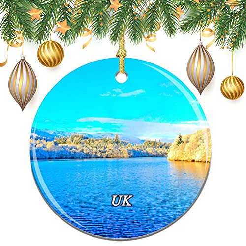 Großbritannien England Queen's View Pitlochry Weihnachten Weihnachtsbaum Ornament Dekoration Hochzeit hängende Anhänger Dekor City Travel Souvenir Collection