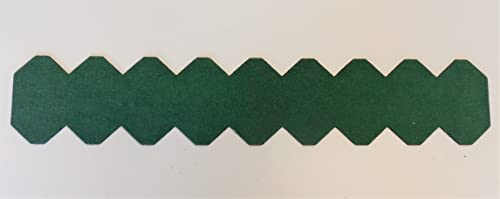 3 Streifen Dachschindeln Schiefer (55 mm) - First grün Manufaktur Martinshof Biberschwanz, Dachschindeln, Minidachschindeln, Schindelstreifen, Dachdeckung