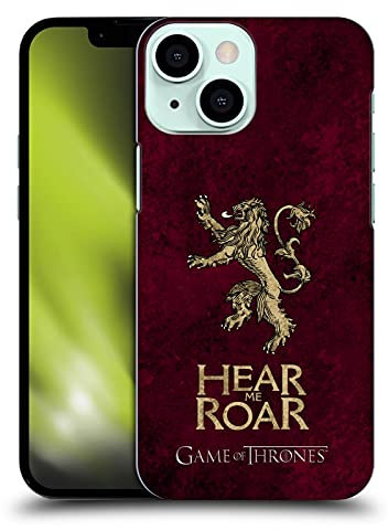Head Case Designs Licenza Ufficiale HBO Game of Thrones Lannister Sigilli Scuri Custodia Cover Dura per Parte Posteriore Compatibile con Apple iPhone 13 Mini