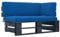 vidaXL Kiefernholz Schwarz Imprägniert Garten Ecksofa Modular Palettensofa Lounge Sofa Palettenmöbel Einzelsofa Gartensofa Gartenmöbel