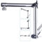 G-Promise Shower Head Extension Arm Solid Brass Adjustable Extender with Lock Joint, Standard 1/2, Rise or Lower Rainfall and Fixed Shower Head, 13 Height/Angle Adjustable Extension Arm Attachment