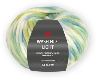 PRO LANA Wash-Filz Light - Farbe: Grün/Petrol (712) - 50 g/ca. 50 m Wolle