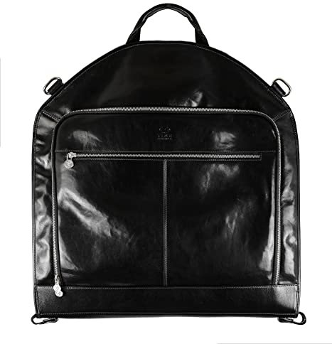 Time Resistance Leder Kleidersack Anzug Duffel - Slim Handgepäck Kleiderschutztasche