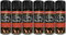AMBERLINNEN LTD 6 x 400ml Heat Resistant Matt Black Coal Spray Paint High Temperature BBQ