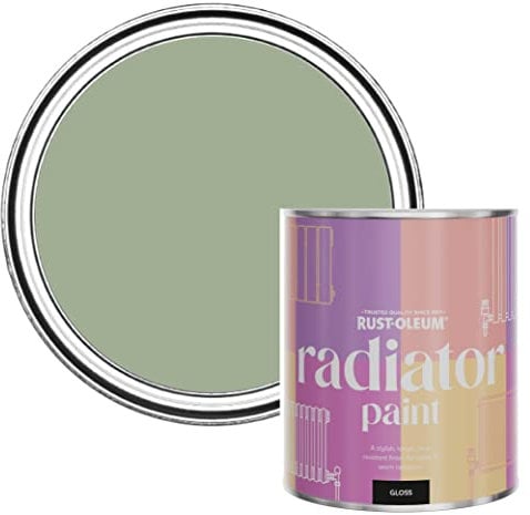 Rust-Oleum Green Heat Resistant Radiator Paint in Gloss Finish - Bramwell 750ml