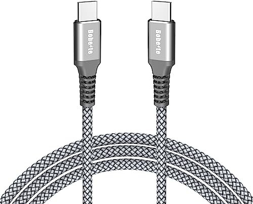 Bobeite USB C to USB C Charger Cable 1M, 60W Samsung Fast Charging Cable, USB Type C Charger Lead for Samsung Galaxy S25 S24 S23 S22 Ultra, A15 A54 A53 A55 A34, S24 S23 S22 S21 S20 S10