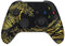 eXtremeRate Front Gehäuse Case für Xbox Series X&S Controller, Vorderseite Hülle faceplate Cover Skin Shell Zubehör für Xbox Core Controller-Groß Goldene Welle-Schwarz