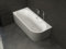 SPALINA Baignoire Semi-îlot Murale Capri 180 Gauche Grise L. 180 x l. 81 cm, by