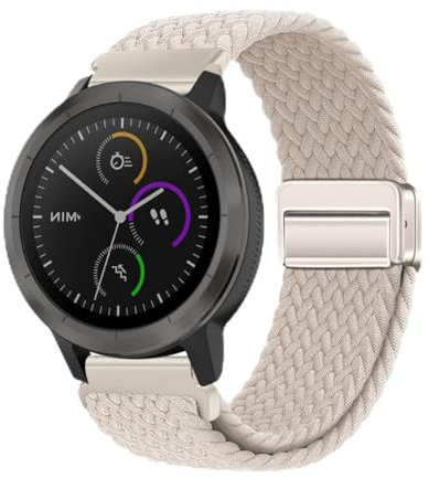 Armband Kompatibel mit Garmin Vivomove Sport/Luxe/Style Uhrenarmband Weben Nylon Sport Elastisch Magnetisch Verschluss Damen Herren Armbänder für Garmin Vivomove Sport/Luxe/Style Ersatzarmband (27)