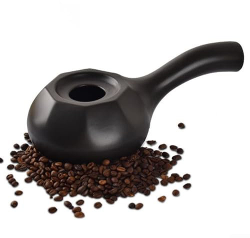 EsaSam Mini Tostador de café, Tostador de Granos de café de cerámica, Herramientas de cerámica para Hornear café para tostar Granos de café, nueces, maní y anacardos