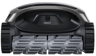 BEATBOT AquaSense Robot de Piscine Intelligent, Processeur Quad-Core, Système Brosses 2x2, Navigation WavePath, 15 capteurs Ultrasonic, Autonomie 3.5h, Connecté, Charge sans fil, Piscine jusqu'à 210m²