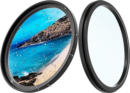 Heysliy 40.5mm UV Filter For Camera Lenses - Camera Filters with HD Clarity AGC Glass/Scratch Resistant/Lightweight/Multi Coated/Ultra Slim, Photography Lens Filter for Nikon, Sony, Canon, DSLR