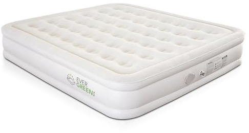 EVERGREENWEB - Luxus Luftmatratze 3 min Selbstaufblasend für 3 Personen, Luftbett mit Integrierter Elektrischer Luftpumpe, Aufblasbare Matratze Bett Outdoor/Indoor für Camping, Gästebett 203x180x40 cm