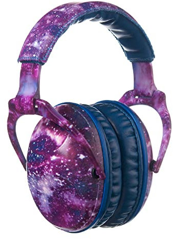 PROTEAR Kids Ear Defenders, Hearing Protection for Toddler Kids and Young Teens with Autism, Noise Reduction Safety Earmuffs Ideal for Fireworks, Concerts, Cinema(Blue band Nebula)