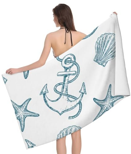 Sea Turtles großes Strandtuch – Plüsch-Poolhandtuch aus dicker Baumwolle, Strandtücher für Erwachsene