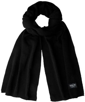 PETROL M-3040-scr820 Herren-Schal, Dunkles Schwarz, Einheitsgröße