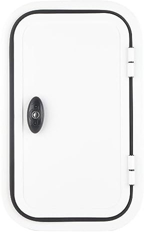 Portabagagli per 500 * 300mm con Angoli Arrotondati con Serratura Piatta A Pressione e Chiave per Portabagagli per CamperPorta per Bagagli RV H500 L300mm Angolo