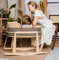 KidooCrafts Babykorb mit Premium-Matratze & Schaukelständer, Babyparty, Babywiege, Babybett