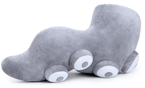 lilizzhoumax Oktopus Kissen plüschtier 60cm/24”, Simuliertes Tier Oktopus Kissen Kawaii Oktopus Fisch, Realistische Oktopus Plüsch Spielzeug für Wilde Tiere Geschenk für Kinder grau