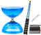 TopHomer Diabolo Jonglage Kit, Diabolo Triple roulement pour Débutants et Professionnels avec Cordon de Rechange de 10 m, Barre Professionnelle, Sac en Filet Diabolo (Bleu, Style Ordinaire)