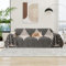 jianyana Sofa überzug Sofaüberwurf Weich Strapazierfähig Wendbar Chenille Universal Couch überzug mit Modernes Karomuster Möbelschutz für 1 2 3 4 Sitzer Sofa Zweisitzer L-förmige Ecke Futon Sofas