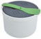 Onchadora de Arroz de Microondas, Vaporizador de Arroz de Microondas de 2 Litros, PP Spoon Lid Factor de Cocina No Vapor (GREEN)