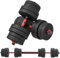 HOMCOM 2 in 1 Hanteln Set 30 kg verstellbare Kurzhantel & Langhantel professionell Dumbbell Krafttraining und Gewichtheben für Zuhause Fitness