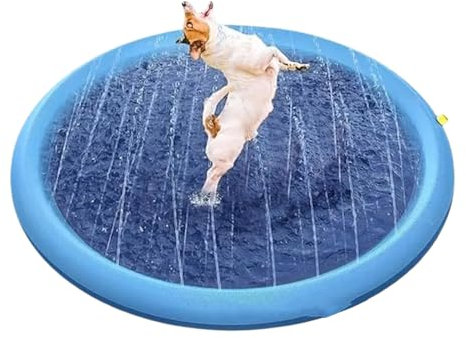 Tapis De Jets d'eau, Tapis Enfant De Jets d'eau, Jeux Piscine Enfant Piscine pour Chien, Piscine Chien Piscine Splash Pad,Tapis De Jets D' pour Jouets Exterieur