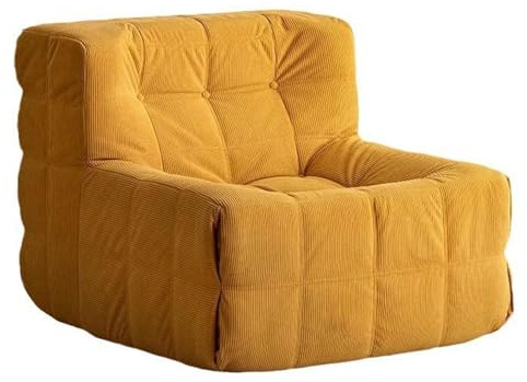 Reptile-Sofa, Faulty Quadrat-Sofa, Lampen-Plush-Leisure-Einzelstühl, geeignet für Wohnzimmer, Schlafzimmer, 62cm Tiefe Sitzen 80 * 90 * 70cm,Yellow