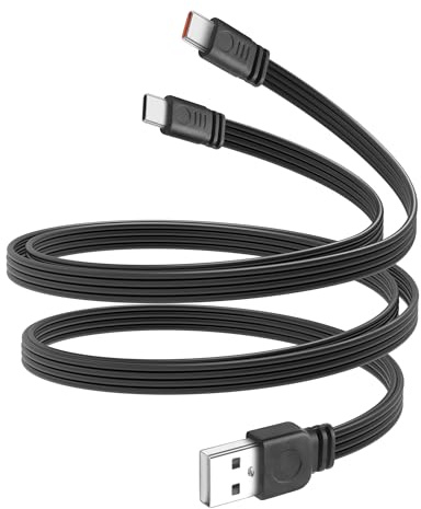 JSADZKJ Cable de carga múltiple USB, USB a doble tipo C, cable de carga rápida 2 en 1 con 2 conectores tipo C, compatible con teléfonos móviles, tabletas y más, 1,6 pies