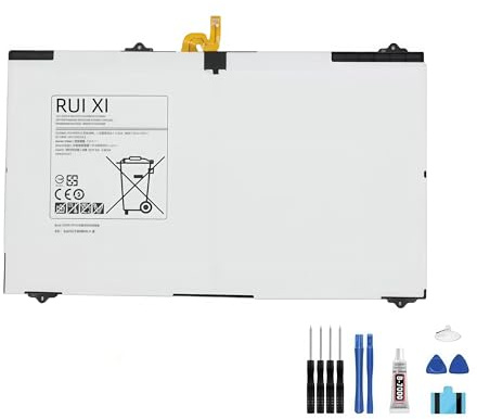 RUI XI Batterie compatible pour Samsung Galaxy Tab S2 9.7 T810 SM-T810 T815 T817A 5870mAh 3.85V EB-BT810ABE EB-BT810ABA Batterie