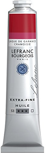 Lefranc Bourgeois 405160 extra feine Ölfarbe in Künstlerqualität aus hochwertigen Pigmenten, lebendige Farben, hohe Lichtechtheit, 200ml Tube - Krapplack Karmesin