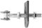 SOTECH 2 x Torangel verstellbar M20 x 190 mm mit Anschweißlaschen Torbeschlag Stahl-Torband Stahltor-Scharnier