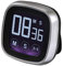 Xavax Minuteur de cuisine Touch (fonction tactile, minuteur et chronomètre, magnétique, jusqu’à 99 min 59 s, Son puissant) Minuteur design, minuteur électronique , numérique) Argent/Noir