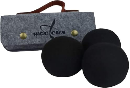 Woolous 3er Pack Trocknerbälle - Waschbälle als natürlicher Weichspüler aus 100% Neuseeländischer Premium-Schafwolle für den Wäschetrockner