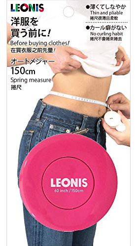 LEONIS Federbandmaß 150 cm pink [91023]