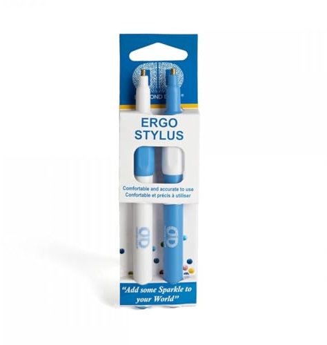Diamond Dotz DDA-036 Freestyle Ergo Stylus 2er Set, 2 ergonomisch geformte Applikator Stifte, Zubeh?r f?r Diamond Painting, Stift zum Aufnehmen und Absetzen der Diamanten