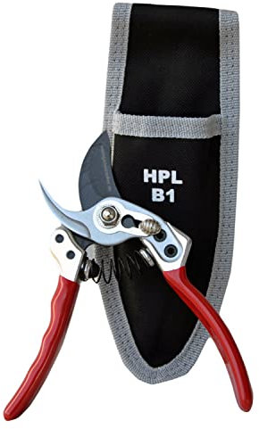 HPL Gartenschere Bypass B1 Profischere Damenschere für Holz und Stauden bis 20 mm + praktische Gürteltasche