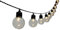 Dehner Solar-Lichterkette Ronda, warmweiß, Länge 380 cm, Leuchtdauer bis 6 Std, schwarz