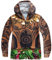 Lito Angels Kostüm Kapuzenjacke Zipper Hoodie Reißverschluss Jacke für Kinder Jungen, Karneval Halloween Party Verkleidung, Größe 5-6 Jahre 116