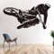 olwonow Moto-Cross Wandtattoo Motorrad Kinderzimmer Wandtattoo Tapete Wohnzimmer Art Deco Vinyl-69X123Cm