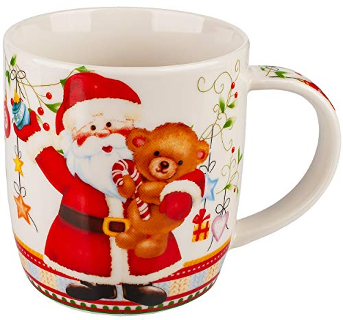 alles-meine.de GmbH Henkeltasse/Kaffeetasse - Motivwahl - Weihnachtsmann/Nikolaus - Weihnachten & Winter - 350 ml - groß - Porzellan/Keramik - Weihnachtsmotiv - Weihnachtst..