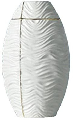 YQLKD Handskulpturweiße Ellipse Vase Modernes Dekor Getrocknete Blumen Blumenarrangement Ornamente